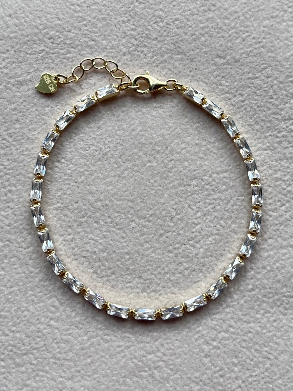 B054 | Baguette Cut CZ Tennis Bracelet